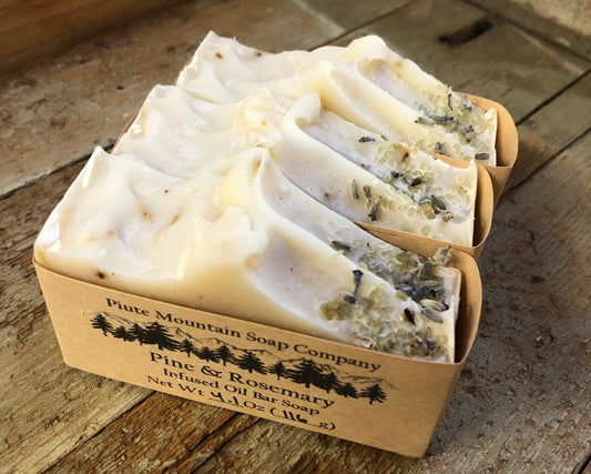 Pine & Rosemary Infused Bar Soap