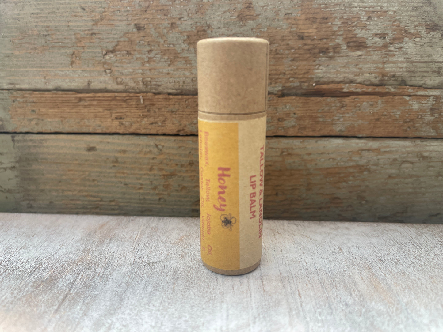 Tallow and Lanolin Lip Balm