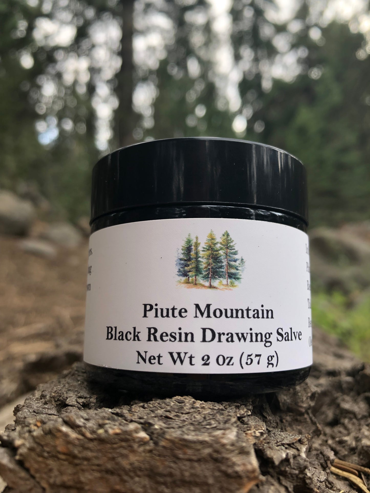 Piute Mountain Black Resin Drawing Salve