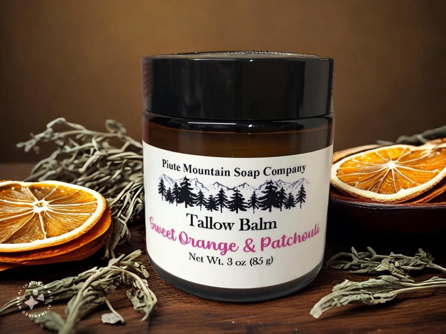 Tallow Balm Sweet Orange & Patchouli